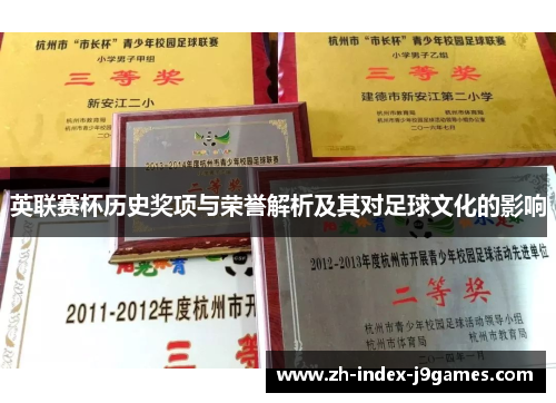 英联赛杯历史奖项与荣誉解析及其对足球文化的影响